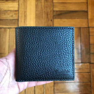 Leather wallet Black men